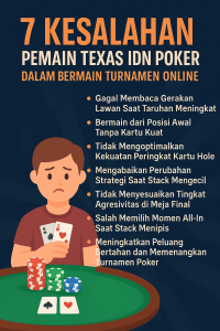 7 Kesalahan Pemain Poker